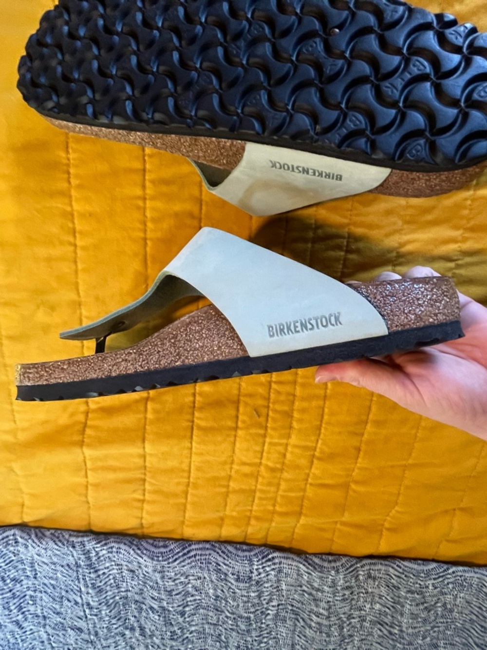 Birkenstock Teal Thong Sandals - Picture 4 of 5